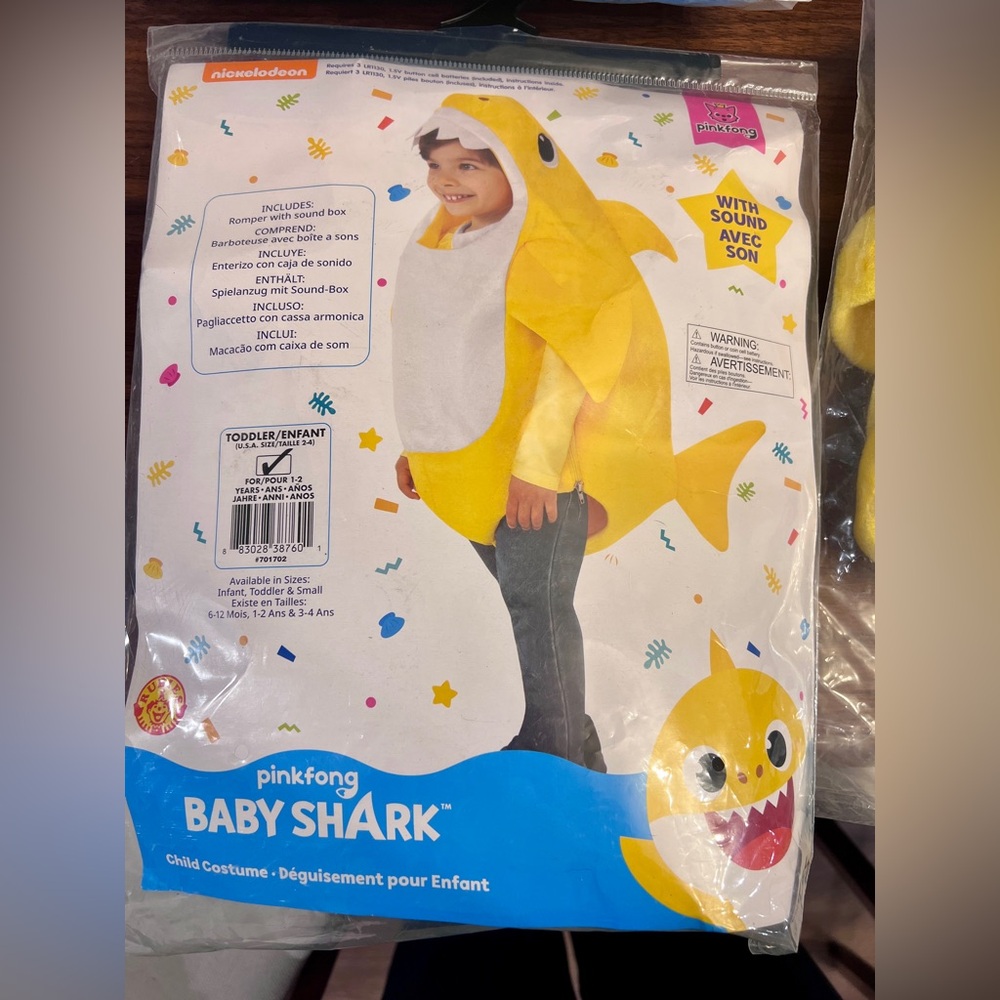 Toddler Baby Shark Costume